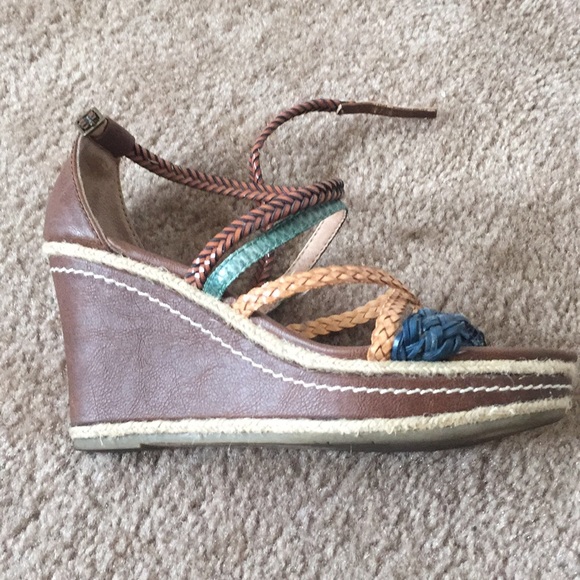 Brown wedge sandals - Picture 2 of 3